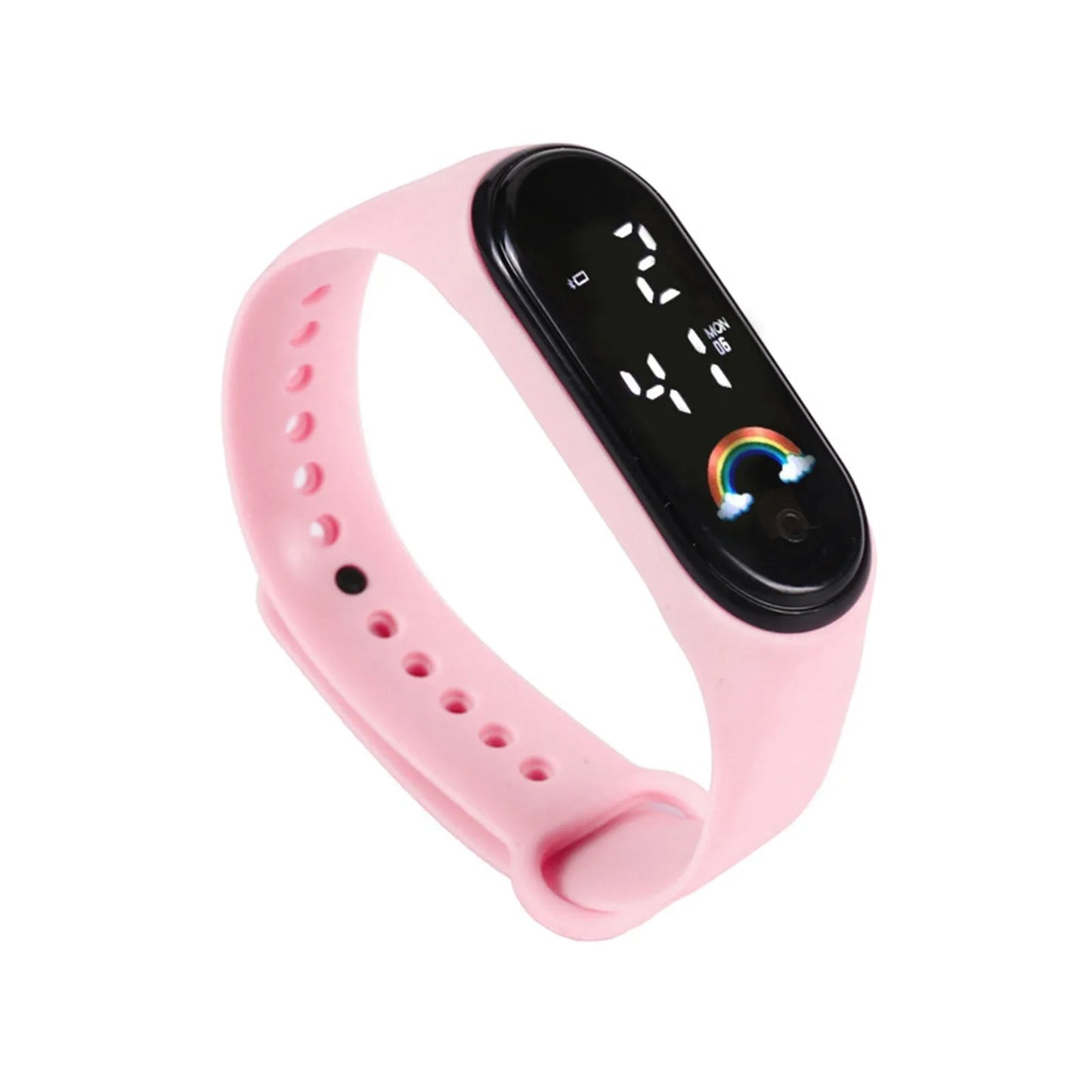 Kawaii Smart Watch for Kids Fashion Outdoor Waterproof Sports Kids' Watches Boy Girls Digital Watches Silicone Montre Enfant