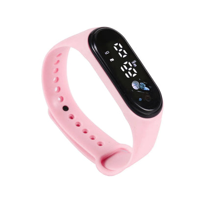 Kawaii Smart Watch for Kids Fashion Outdoor Waterproof Sports Kids' Watches Boy Girls Digital Watches Silicone Montre Enfant