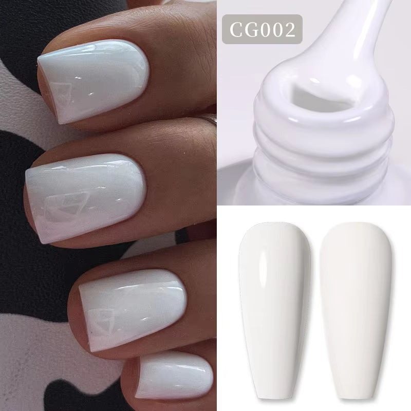 Jelly Nude Gel Nail Polish 10Ml Light Pink Peach Translucent Color UV Light Cure Gel Varnish Nail Art DIY at Home
