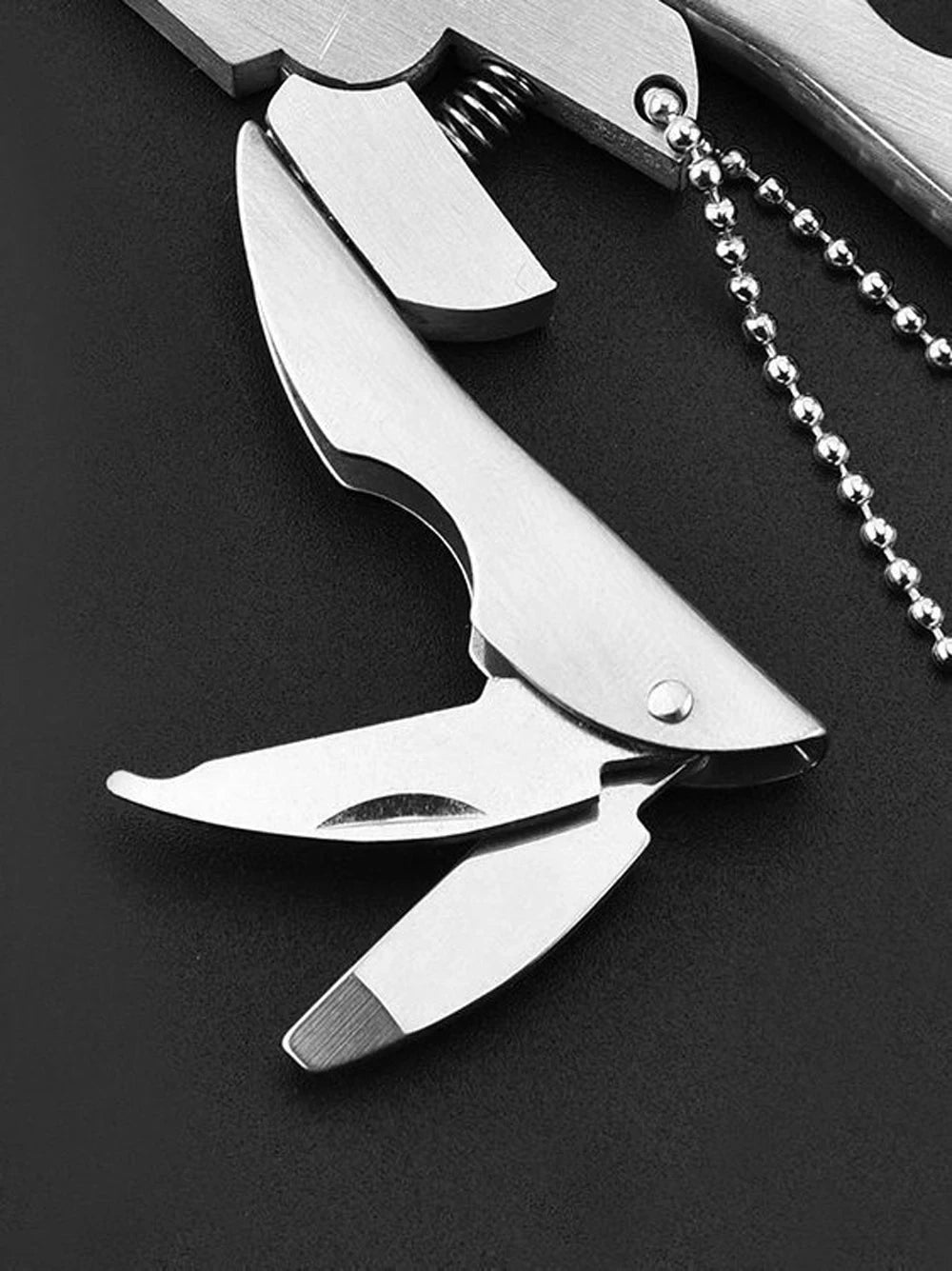 Portable Stainless Steel Multi-Tool Pliers Screwdriver Keychain Travel Kits Perfect for Outdoor Use