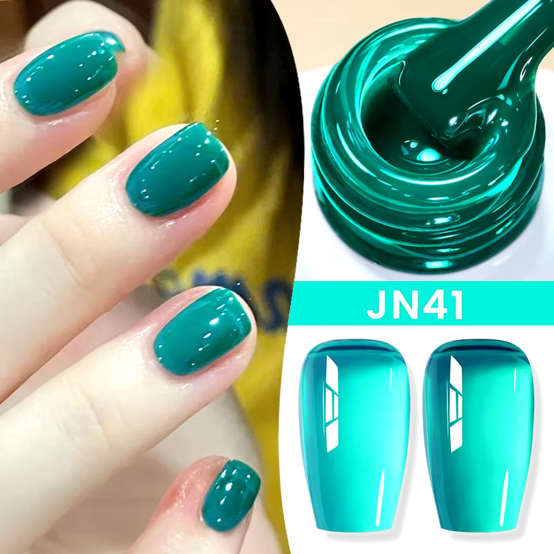 Jelly Nude Gel Nail Polish 10Ml Light Pink Peach Translucent Color UV Light Cure Gel Varnish Nail Art DIY at Home