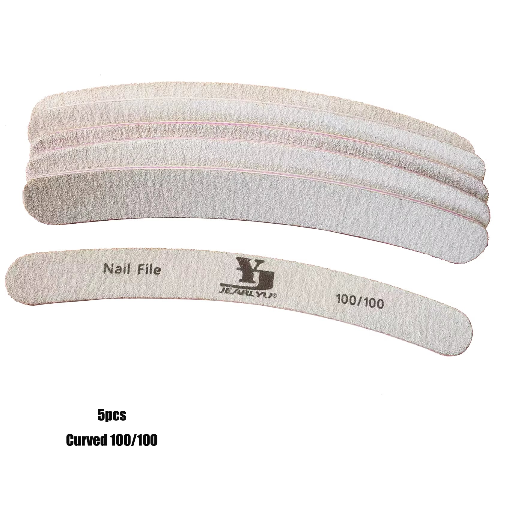 5Pcs Nail File Set Mix Color Professional Sandpaper Cuticle Remover 80/100/150/180/240 Grit Buffer Manicure Tool Kit