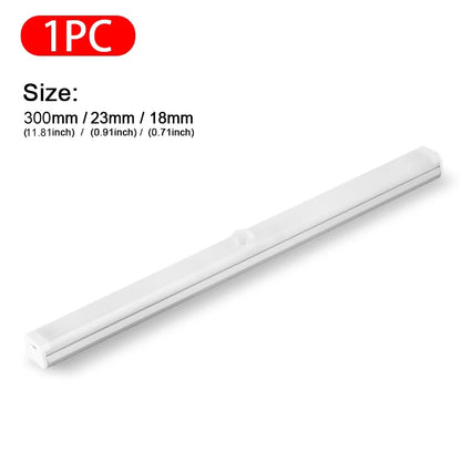 Car Sensor Light for Floor Trunk Hood USB Rechargeable Automatic Induction Light Bar Magnetic Maual/Sensing Mode Lamp
