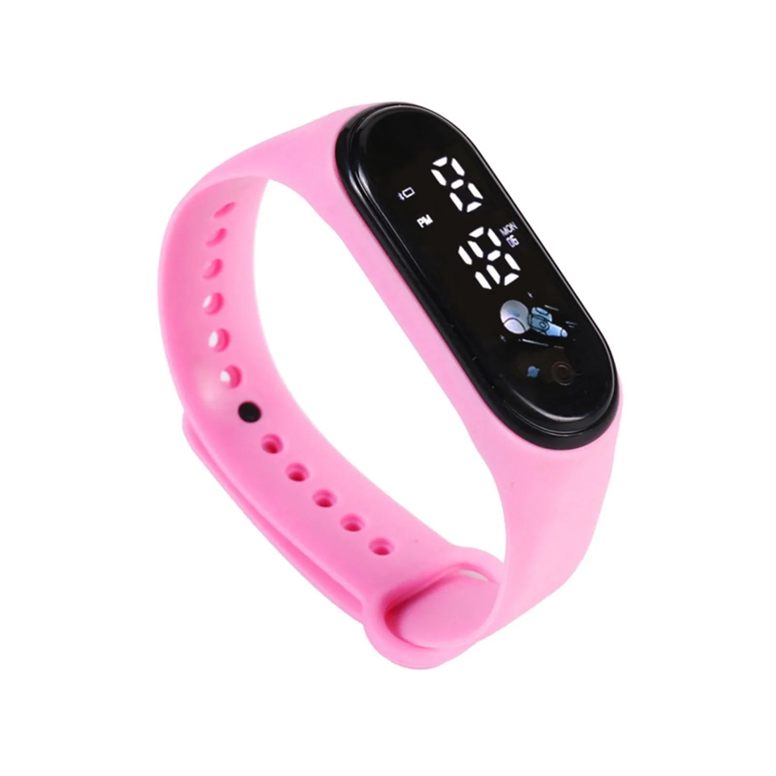 Kawaii Smart Watch for Kids Fashion Outdoor Waterproof Sports Kids' Watches Boy Girls Digital Watches Silicone Montre Enfant