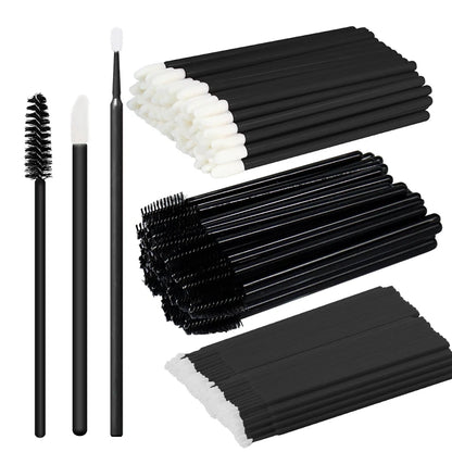 50Pcs Disposable Eyelash Brush Soft Head Crystal Eyebrow Brush Lash Extension Brush Mascara Wand Makeup Tool