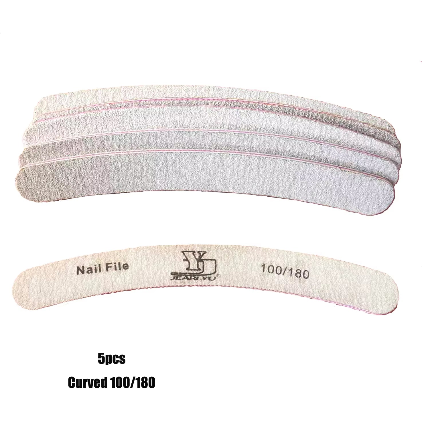 5Pcs Nail File Set Mix Color Professional Sandpaper Cuticle Remover 80/100/150/180/240 Grit Buffer Manicure Tool Kit