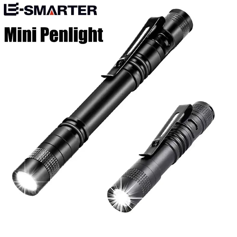 Mini Portable LED Pen Light Pocket Ultra Bright High Lumens Handheld Flashlight Linterna Torch for Camping Outdoor Emergency