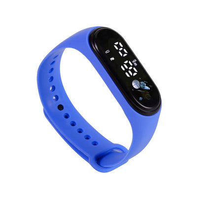 Kawaii Smart Watch for Kids Fashion Outdoor Waterproof Sports Kids' Watches Boy Girls Digital Watches Silicone Montre Enfant