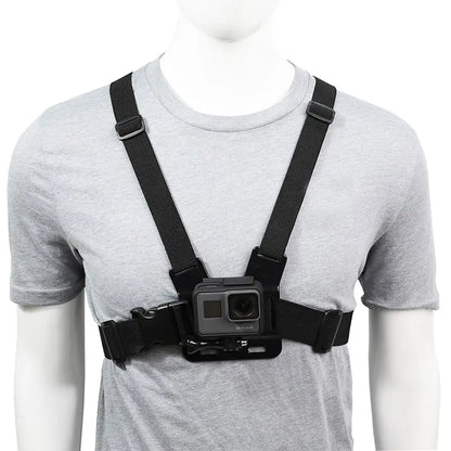 Chest Strap Mount Belt for Gopro Hero 9 8 7 6 5 4 Insta360 R X2  OSMO Action Camera Harness for Go Pro SJCAM EKEN Accessories