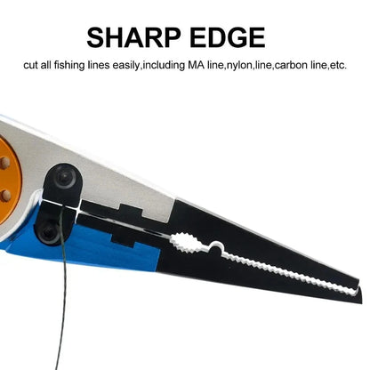 Fishing Pliers Line Cutter Multifunctional Knot Aluminum Alloy Scissors Hook Remover 150G 20CM Fishing Equipment