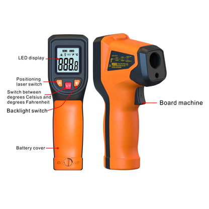 T600 Infrared Thermometer Handheld Heat Temperature for Cooking Tester Pizza Oven Grill & Engine - Laser Surface Temp Read