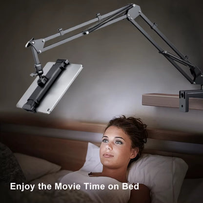 Tablet Stand Holder for Bed Rotatable Phone Stand for 4-12.9" Ipad Pro Samsung Tab Xiaomi Pad Tablet Adjustable Holder Long Arm