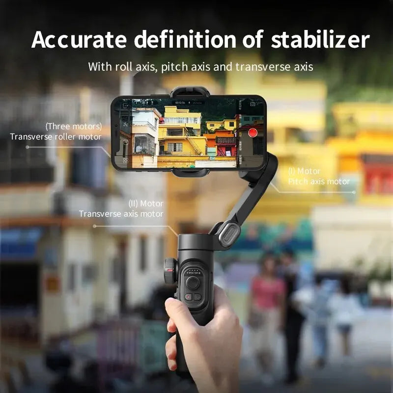 3-Axis Handheld Gimbal Stabilizer Smartxe for Smartphone for Iphone Android AI Face Tracking Tk Vlog