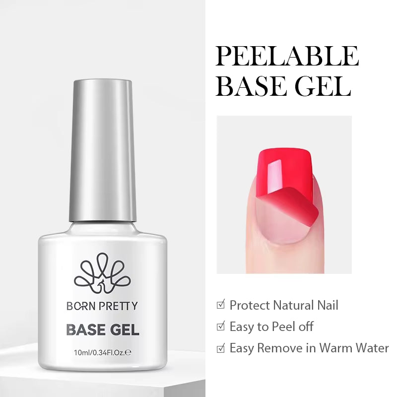 Jelly Nude Gel Nail Polish 10Ml Light Pink Peach Translucent Color UV Light Cure Gel Varnish Nail Art DIY at Home