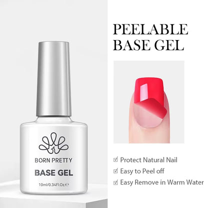 Jelly Nude Gel Nail Polish 10Ml Light Pink Peach Translucent Color UV Light Cure Gel Varnish Nail Art DIY at Home
