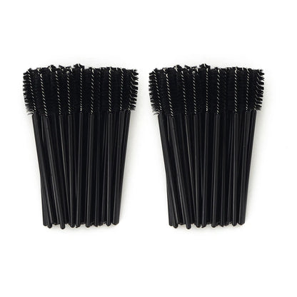 50Pcs Disposable Eyelash Brush Soft Head Crystal Eyebrow Brush Lash Extension Brush Mascara Wand Makeup Tool