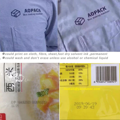 Portable Printer QR Bar Batch Code Date Logo Expiry Label Portable Handheld Jet Thermal Inkjet Printer