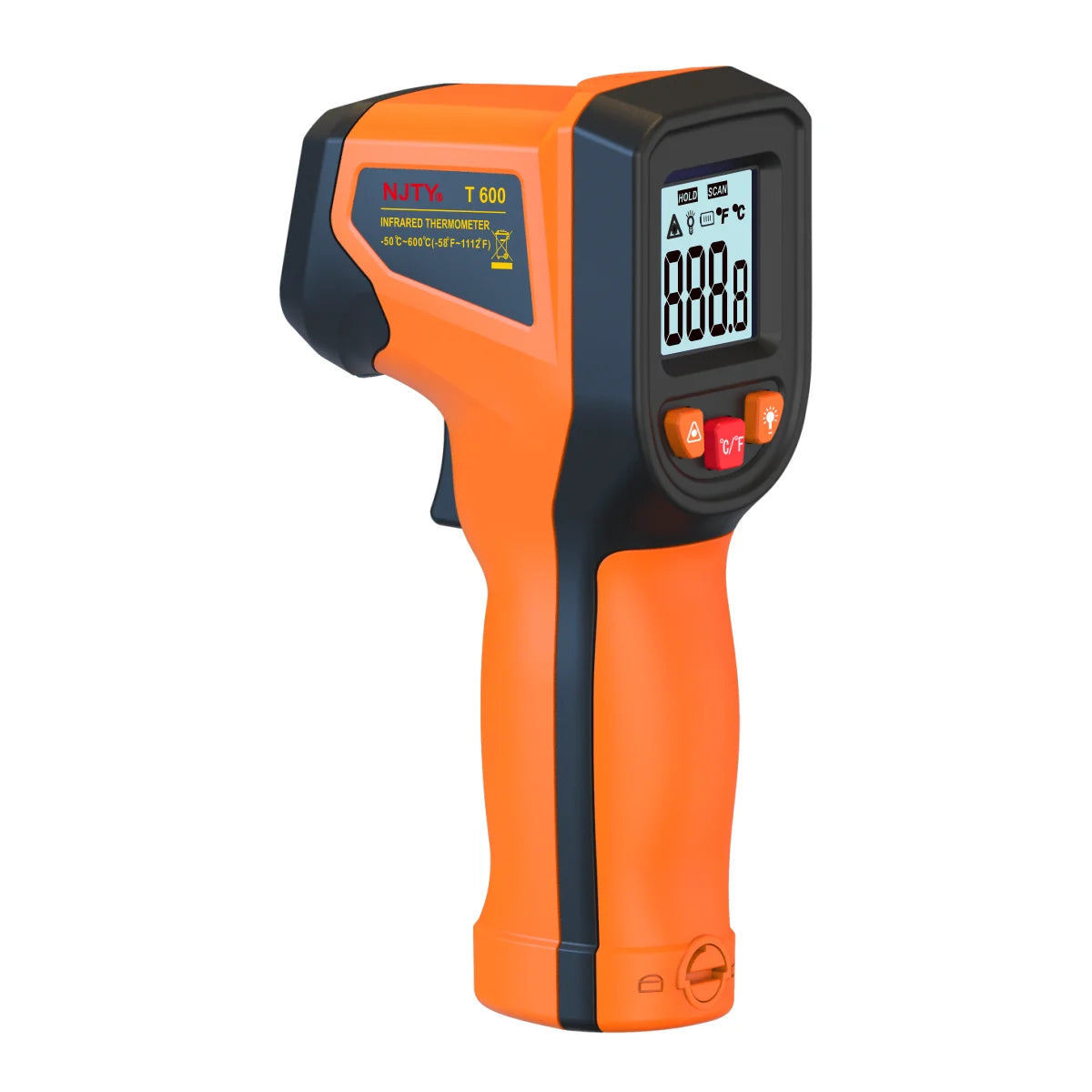 T600 Infrared Thermometer Handheld Heat Temperature for Cooking Tester Pizza Oven Grill & Engine - Laser Surface Temp Read
