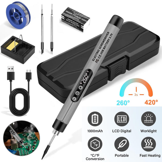 Cordless Soldering Iron Kit Type-C Rechargeable Portable Cordless Soldering Iron