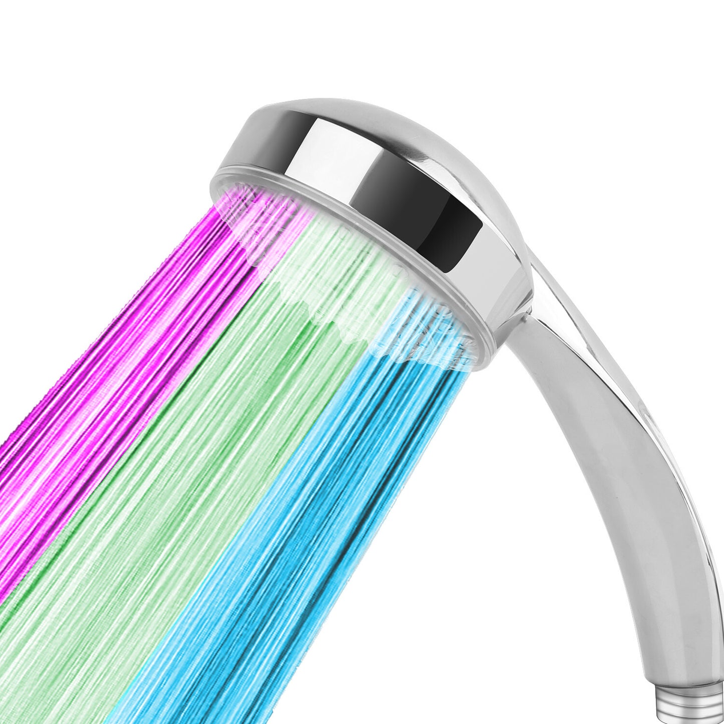 LED Shower Head W/ Handheld Shower Head High Pressure W/ Water Temperature