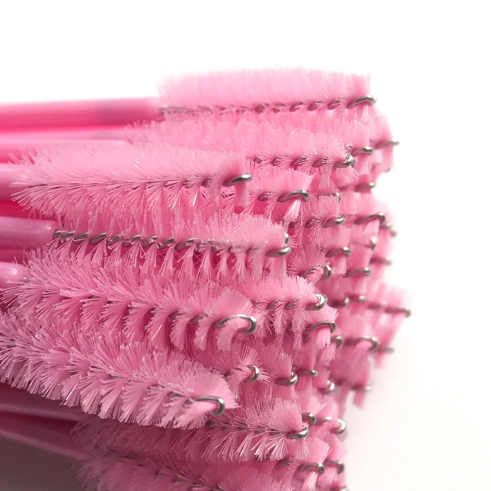 50Pcs Disposable Eyelash Brush Soft Head Crystal Eyebrow Brush Lash Extension Brush Mascara Wand Makeup Tool