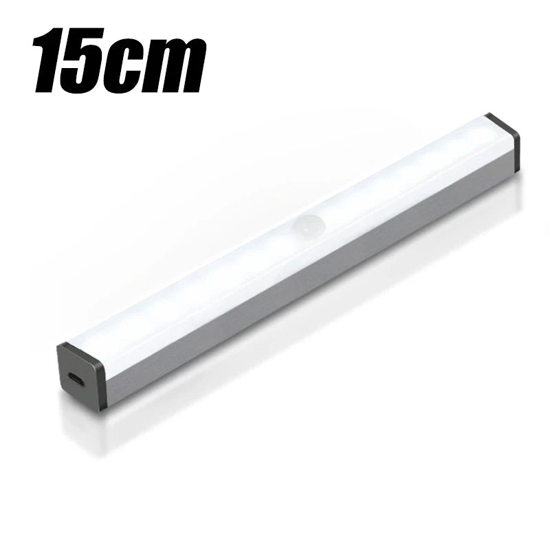 Car Sensor Light for Floor Trunk Hood USB Rechargeable Automatic Induction Light Bar Magnetic Maual/Sensing Mode Lamp