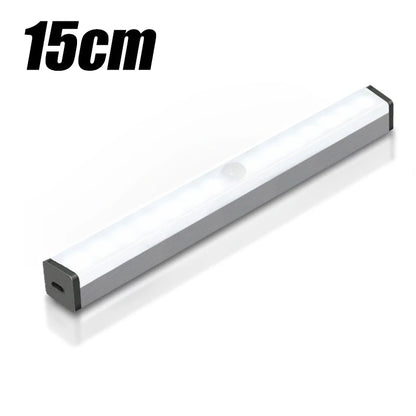Car Sensor Light for Floor Trunk Hood USB Rechargeable Automatic Induction Light Bar Magnetic Maual/Sensing Mode Lamp