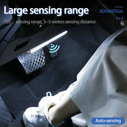 Car Sensor Light for Floor Trunk Hood USB Rechargeable Automatic Induction Light Bar Magnetic Maual/Sensing Mode Lamp