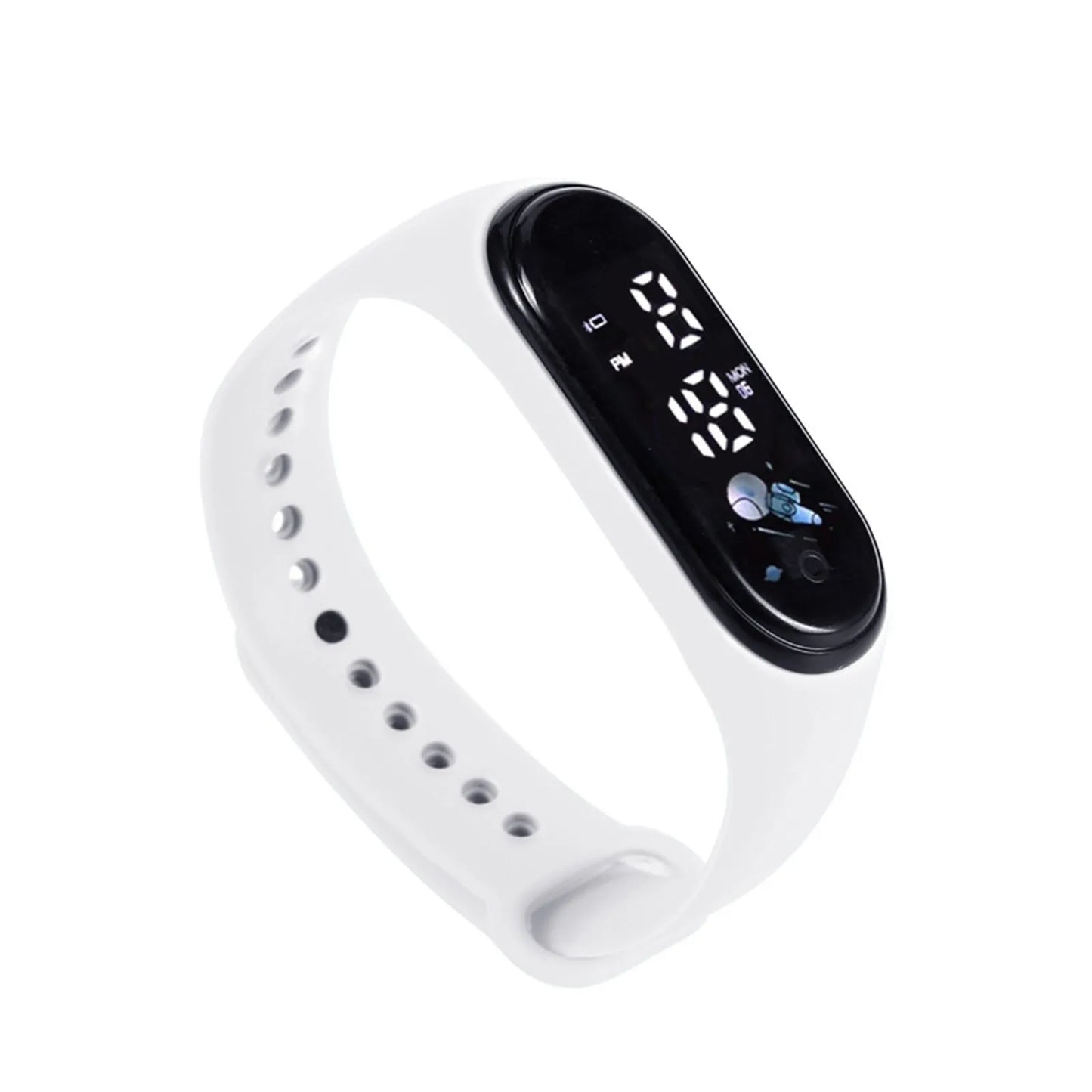 Kawaii Smart Watch for Kids Fashion Outdoor Waterproof Sports Kids' Watches Boy Girls Digital Watches Silicone Montre Enfant