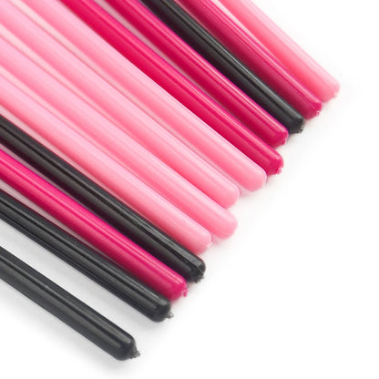 50Pcs Disposable Eyelash Brush Soft Head Crystal Eyebrow Brush Lash Extension Brush Mascara Wand Makeup Tool