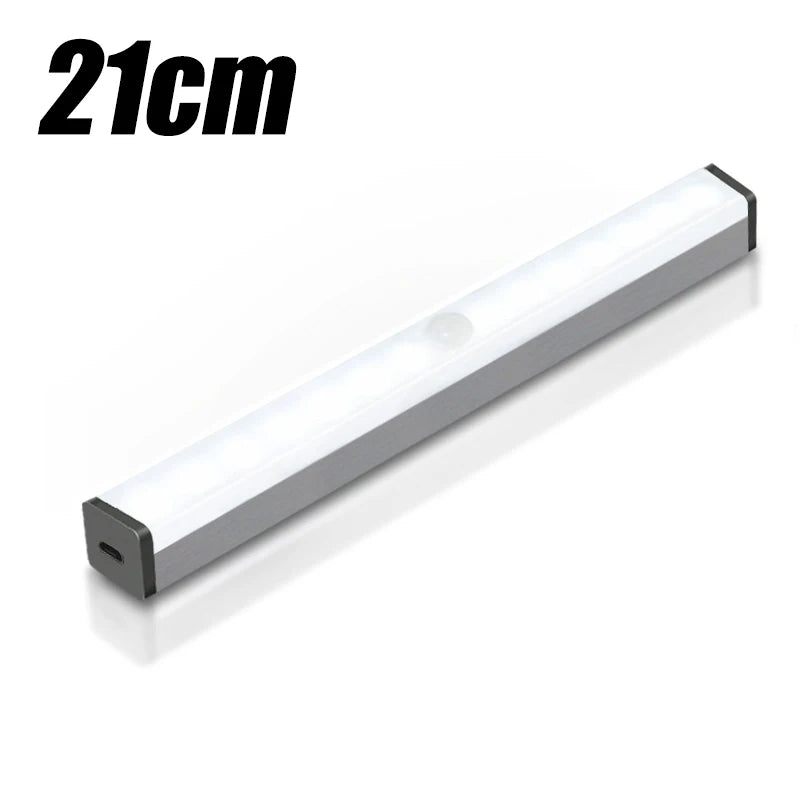 Car Sensor Light for Floor Trunk Hood USB Rechargeable Automatic Induction Light Bar Magnetic Maual/Sensing Mode Lamp