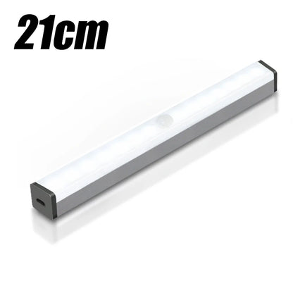 Car Sensor Light for Floor Trunk Hood USB Rechargeable Automatic Induction Light Bar Magnetic Maual/Sensing Mode Lamp