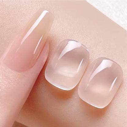 Jelly Nude Gel Nail Polish 10Ml Light Pink Peach Translucent Color UV Light Cure Gel Varnish Nail Art DIY at Home