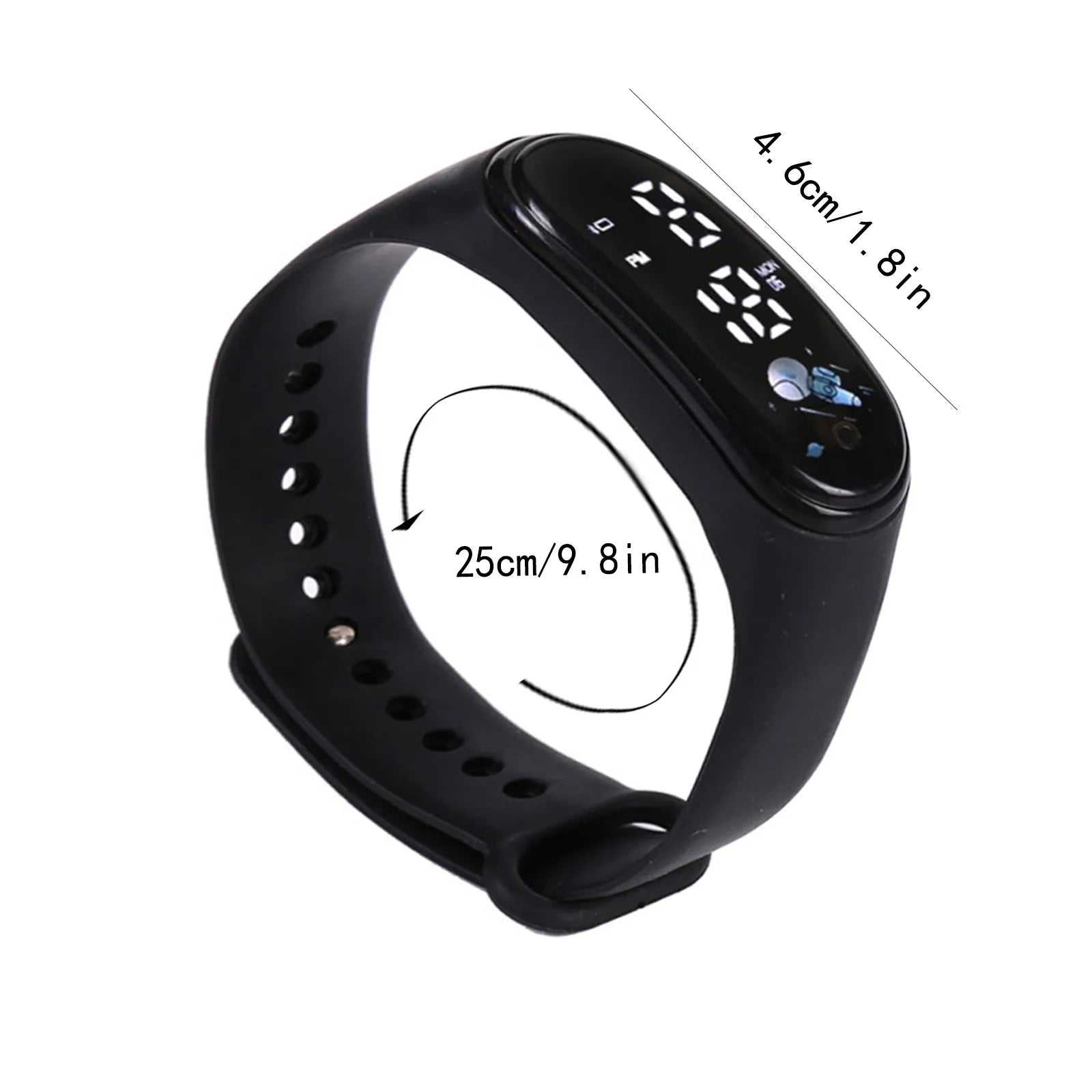 Kawaii Smart Watch for Kids Fashion Outdoor Waterproof Sports Kids' Watches Boy Girls Digital Watches Silicone Montre Enfant
