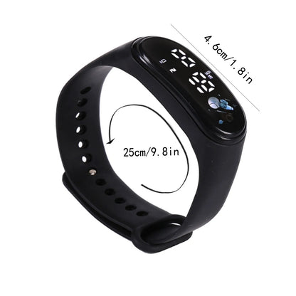 Kawaii Smart Watch for Kids Fashion Outdoor Waterproof Sports Kids' Watches Boy Girls Digital Watches Silicone Montre Enfant