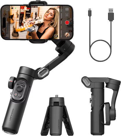 3-Axis Handheld Gimbal Stabilizer Smartxe for Smartphone for Iphone Android AI Face Tracking Tk Vlog
