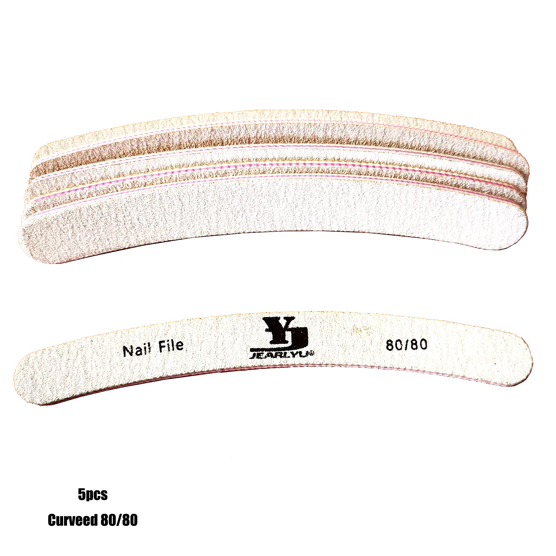 5Pcs Nail File Set Mix Color Professional Sandpaper Cuticle Remover 80/100/150/180/240 Grit Buffer Manicure Tool Kit