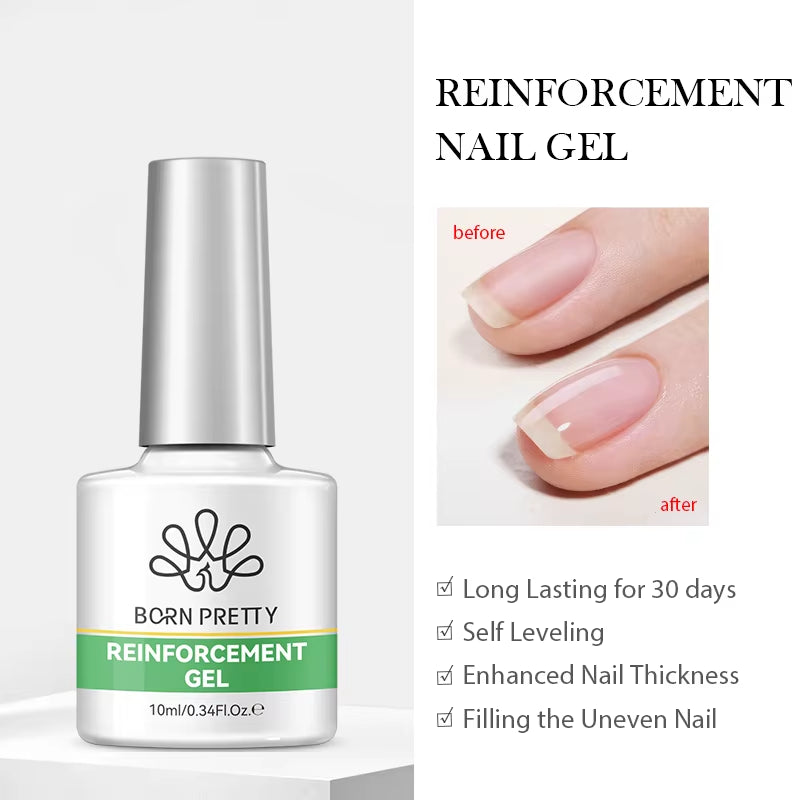 Jelly Nude Gel Nail Polish 10Ml Light Pink Peach Translucent Color UV Light Cure Gel Varnish Nail Art DIY at Home