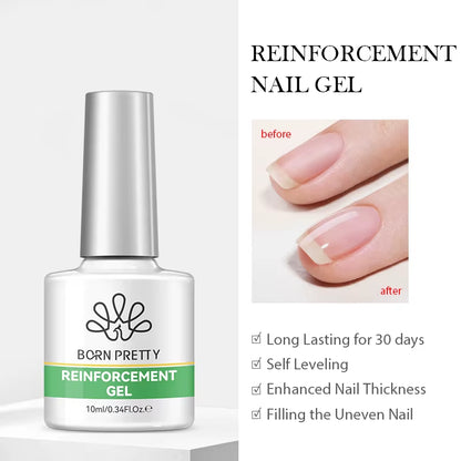 Jelly Nude Gel Nail Polish 10Ml Light Pink Peach Translucent Color UV Light Cure Gel Varnish Nail Art DIY at Home